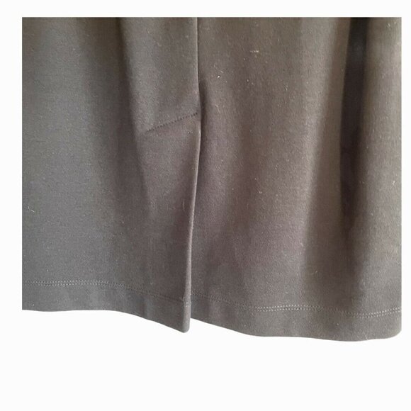 Zokai Black Cut Off Dark Academia 3/4 Sleeve Back Zip Dress M - Picture 7 of 8